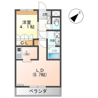 プリマヴェーラ【1階】の間取り