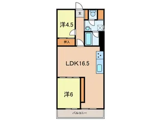 芦屋川アーバンライフ【6階】の間取り
