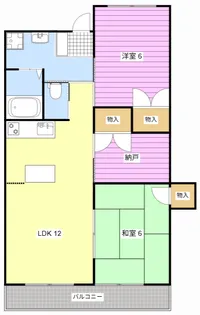 323BLD【4階】の間取り