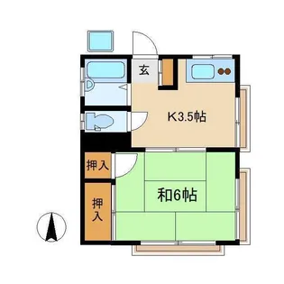 東京都中野区本町4【アパート】の間取り