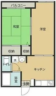 桃山ハイツ【2階】の間取り