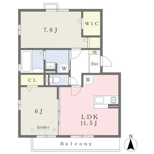 D’Floral【3階】の間取り