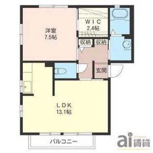 埼玉県川越市大字砂新田【アパート】の間取り