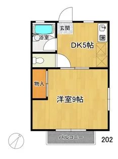 菊池アパート【2階】の間取り