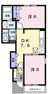 ガーデンハウス伊藤II【1階】の間取り