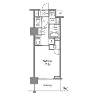 ザ・レジデンス赤坂檜町【4階】の間取り