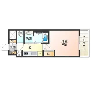 1Kの間取り画像