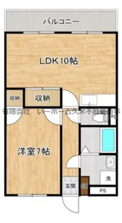 セブンラックマンション【3階】の間取り