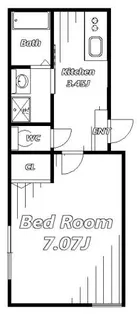 アージュドール新検見川【1階】の間取り