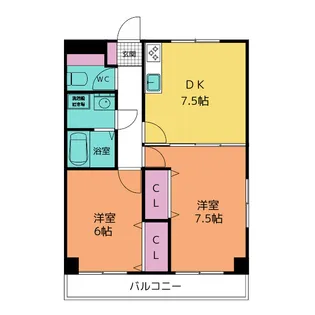 カーサ・ペルソナーレ【1階】の間取り