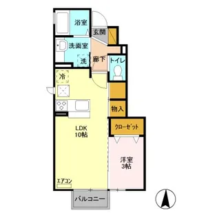 ペイサージュ A【1階】の間取り