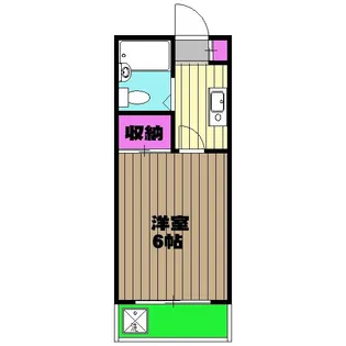 ハピネスハイツ【1階】の間取り