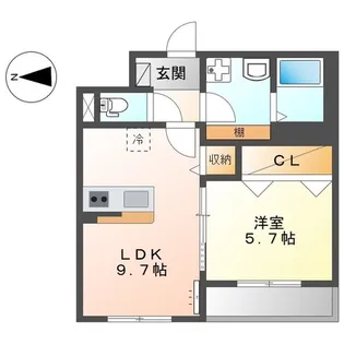東京都大田区大森南5【マンション】の間取り