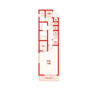 シャトーライフ平塚II【1階】の間取り