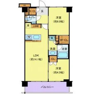 東京都北区赤羽3【マンション】の間取り