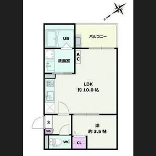 Jack sunashindenII【3階】の間取り