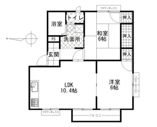 フレグランスローズ【1階】の間取り