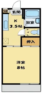 スカイメゾン A【1階】の間取り