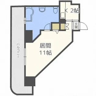 北海道札幌市中央区南六条西2【マンション】の間取り