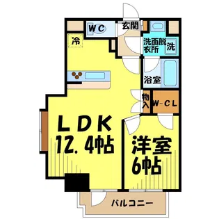 グラーレ・バイロイト【8階】の間取り