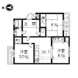 カーサNAKAMURA【4階】の間取り