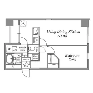 オーパスホームズ八丁堀【2階】の間取り