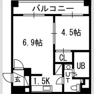 S-FORT北円山【10階】の間取り