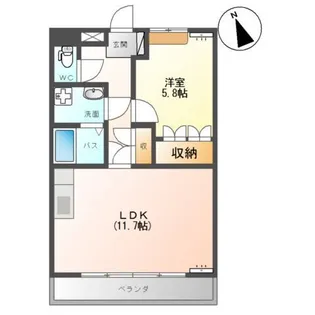 ゴールド エクスペリメント【1階】の間取り