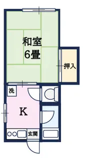 1Kの間取り画像