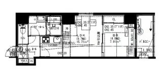 1LDKの間取り画像