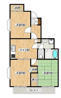 パールメゾン矢作【2階】の間取り