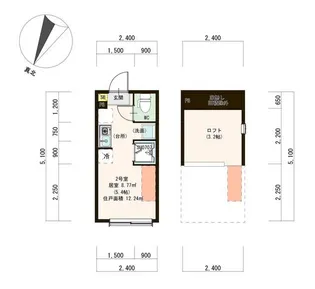 リアント大山【2階】の間取り