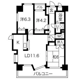 アピエス瀬戸末広町【11階】の間取り