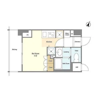 BPRレジデンス蕨【8階】の間取り