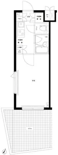 ルーブル新宿西落合伍番館【1階】の間取り