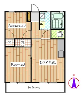 ヨシダハイツ【2階】の間取り