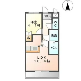 エスポ・ワール【1階】の間取り