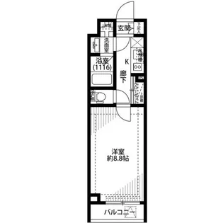 東京都中野区江原町1【マンション】の間取り