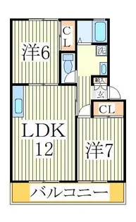 アネックス南柏【1階】の間取り