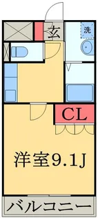 1Kの間取り画像