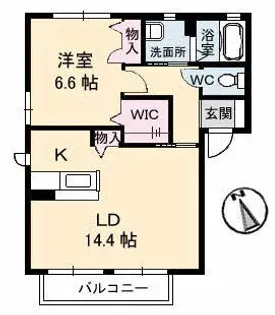 ダンデライオン D棟【2階】の間取り