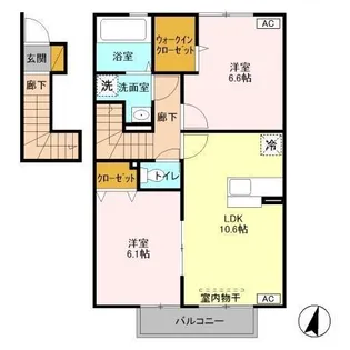 カサヴェールII【2階】の間取り