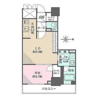 品川タワーフェイス【16階】の間取り