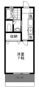 メゾン栗山大井町【1階】の間取り