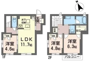 アルフラット壱の間取り