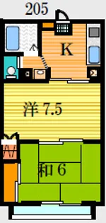 カナスギハウス【2階】の間取り