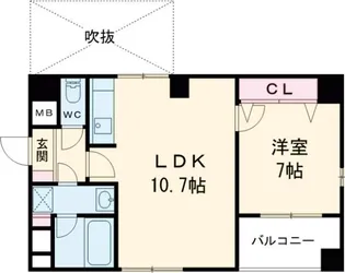 ツワイザ笹塚【2階】の間取り