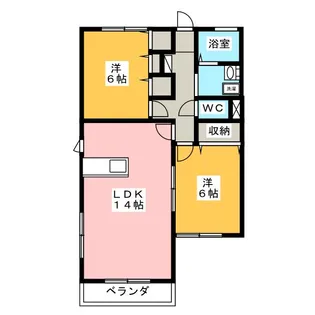 セレノII【1階】の間取り