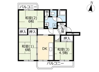 UR南原台【2階】の間取り