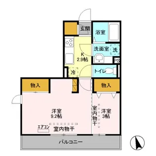 モリ ロワイヤル 2nd【2階】の間取り